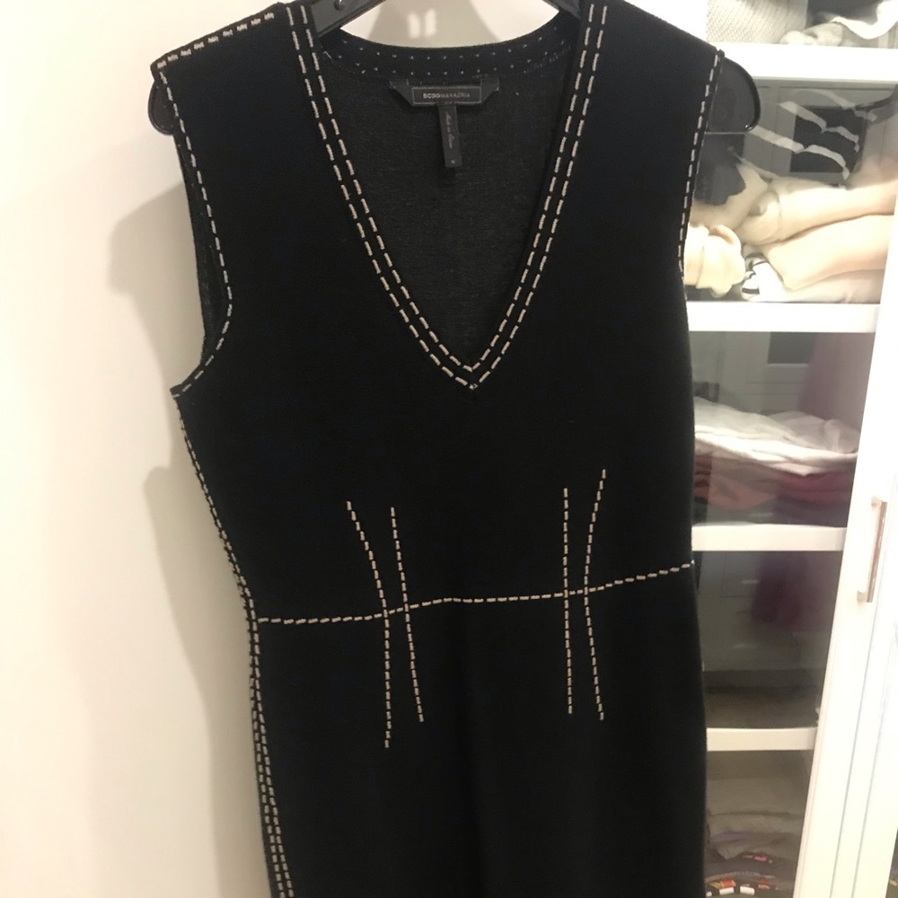 Knit Navy BCBGMAXAZRIA minidress